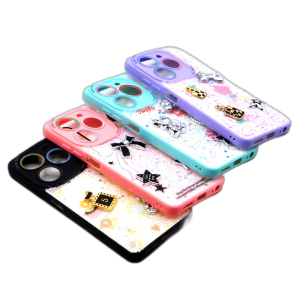 Infinix Smart 8 Back Cover Fancy Glitter Star Style Cover Case For Infinix Smart 8