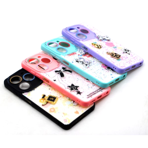Tecno Spark 20 Back Cover Fancy Glitter Star Style Cover Case For Spark 20