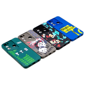 Tecno Spark 8C Back Cover Multicolour Soft Matte Camera Protection Case For Spark 8C