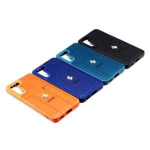 Samsung S21 Back Cover Multicolour Soft Ferrari Logo Style Leather Case For Samsung S21