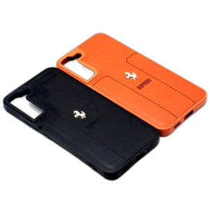 Samsung S22 Plus Back Cover Multicolour Soft Ferrari Logo Style Leather Case For Samsung S22 Plus