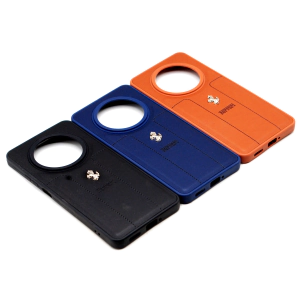 Oppo Reno 12F Back Cover Multicolour Soft Ferrari Logo Style Leather Case For Oppo Reno 12F