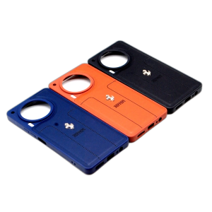 Tecno Camon 30 Back Cover Multicolour Soft Ferrari Logo Style Leather Case For Tecno Camon 30