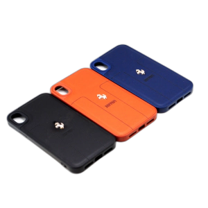 Apple iPhone XR Back Cover Multicolour Soft Ferrari Logo Style Leather Case For Apple iPhone XR