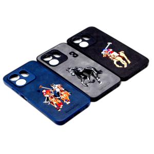 Infinix Hot 50i Back Cover POLO Design Leather Type Soft For Infinix Hot 50i