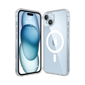 Apple iPhone 15 Transparent Magsafe Back Cover For Apple iPhone 15