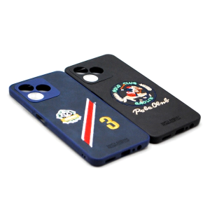 Realme C21 Back Cover POLO Design Leather Type Soft Back Cover For Realme C21