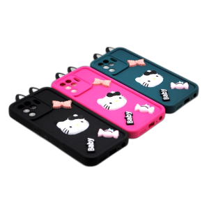 Oppo F19 Pro Back Cover Fancy Kitty Case Sweet Style Cover For Oppo F19 Pro