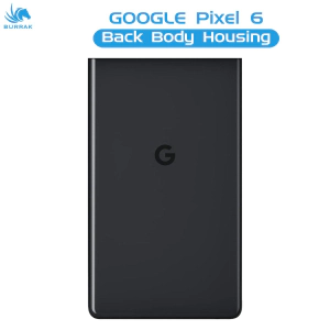 Google Pixel 6 Rear Back Body Casing Housing Replacement Battery Back Door For Pixel 6 - Black