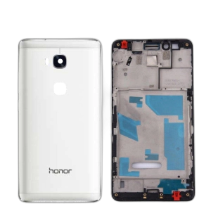 Honor 5x Housing Middle Frame With Side Button and Camera Lens Complete Body Casing Replacement For 5x - White