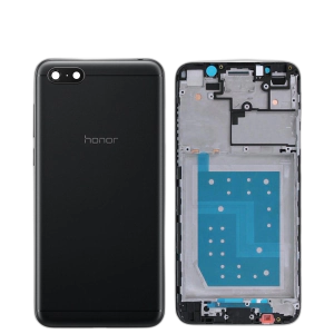 Honor 7s Housing Middle Frame With Side Button and Camera Lens Complete Body Casing Replacement For 7s - Black