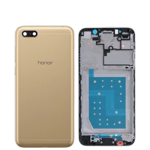 Honor 7s Housing Middle Frame With Side Button and Camera Lens Complete Body Casing Replacement For 7s - Golden