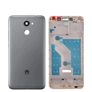 Huawei Y7 Prime 2017 Housing Middle Frame With Side Button and Camera Lens Complete Body Casing Replacement For Y7 Prime 2017 - Grey