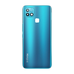 Infinix Hot 10i Rear Back Body Casing Housing Replacement Battery Back Door With Side Buttons And Camera Lens For Hot 10i - Blue
