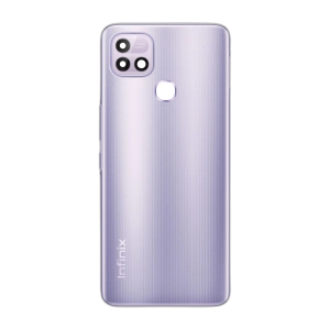 Infinix Hot 10i Rear Back Body Casing Housing Replacement Battery Back Door With Side Buttons And Camera Lens For Hot 10i - Purple