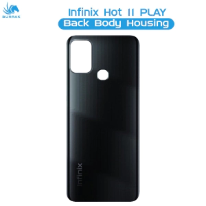 infinix Hot 11 Play Rear Back Body Casing Housing Replacement Battery Back Door For infinix Hot 11 Play - Black