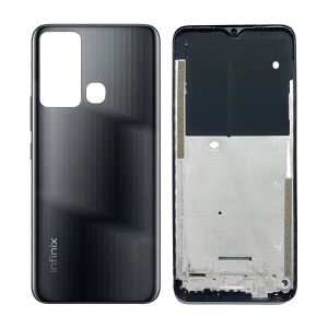 Infinix Hot 12i Rear Complete Body Casing Housing Replacement For Hot 12i - Black