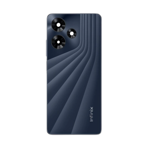 Infinix Hot 30 Housing Middle Frame With Side Button and Replacement Battery Back Door For Hot 30 - Black