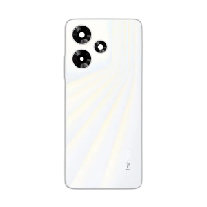 Infinix Hot 30 Housing Middle Frame With Side Button and Replacement Battery Back Door For Hot 30 - White