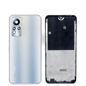 Infinix Note 11 Housing Middle Frame With Side Button and Camera Lens Complete Body Casing Replacement For Note 11 - Silver