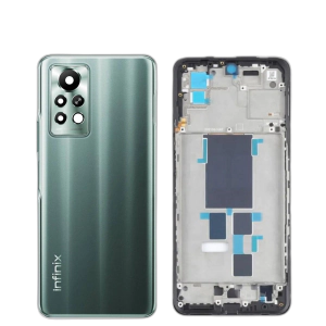 Infinix Note 11 Pro Housing Middle Frame With Side Button and Camera Lens Complete Body Casing Replacement For Note 11 Pro - Green