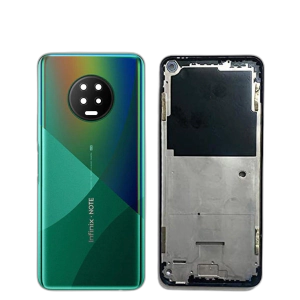 Infinix Note 7 Housing Middle Frame With Side Button and Camera Lens Complete Body Casing Replacement For Note 7 - Green