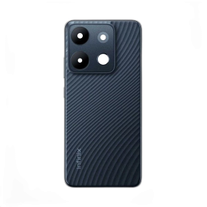 Infinix Smart 7 Housing Middle Frame With Side Button and Replacement Battery Back Door For Smart 7 - Black