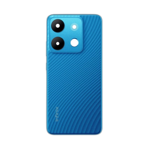 Infinix Smart 7 Housing Middle Frame With Side Button and Replacement Battery Back Door For Smart 7 - Blue