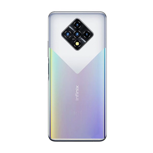 Infinix Zero 8 Housing Middle Frame With Side Button Body Casing Replacement For Infinix Zero 8 - Silver