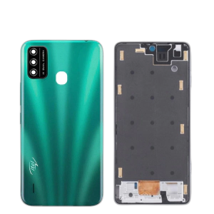 iTel A48 Housing Middle Frame With Side Button and Camera Lens Complete Body Casing Replacement For A48 - Green