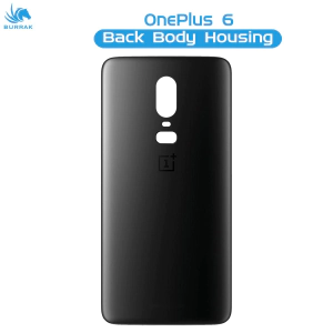 OnePlus 6 Rear Back Body Casing Housing Replacement Battery Back Door For OnePlus 6 - Black