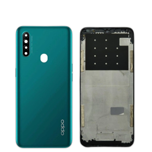 Oppo A31 Housing Middle Frame With Side Button and Camera Lens Complete Body Casing Replacement For A31 - Green
