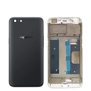 Oppo A71 Housing Middle Frame With Side Button and Camera Lens Complete Body Casing Replacement For A71 - Black
