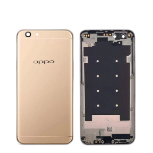 Oppo F1s Housing Middle Frame With Side Button and Camera Lens Complete Body Casing Replacement For F1s - Golden