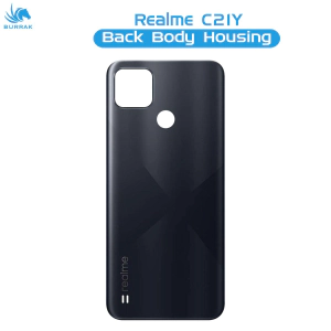 Realme C21y Rear Back Body Casing Housing Replacement Battery Back Door For Realme C21y - Black