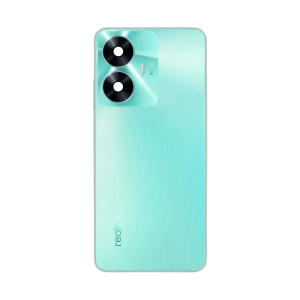 Realme C55 Housing Middle Frame With Side Button and Replacement Battery Back Door For C55 - Green