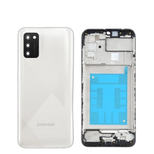 Samsung Galaxy A02s Rear Complete Body Casing Housing Replacement For Samsung Galaxy A02s - White