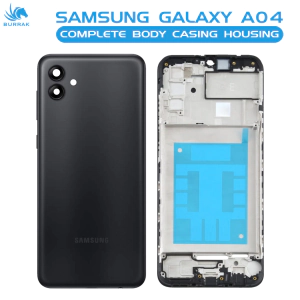 Samsung Galaxy A04 Rear Complete Body Casing Housing Replacement For Samsung Galaxy A04 - Black