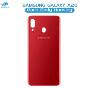 Samsung Galaxy A20 Rear Back Body Casing Housing Replacement Battery Back Door For Samsung Galaxy A20 - Red