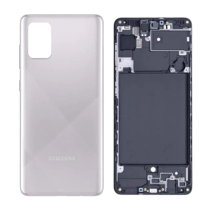 Samsung Galaxy A71 Rear Complete Body Casing Housing Replacement For Samsung Galaxy A71 - Silver