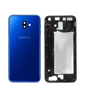 Samsung Galaxy J6 Plus Housing Middle Frame With Side Button and Camera Lens Complete Body Casing Replacement For Galaxy J6 Plus - Blue