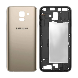 Samsung Galaxy J6 Rear Complete Body Casing Housing Replacement For Samsung J6 - Golden