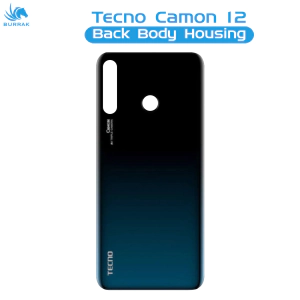 Tecno Camon 12 Rear Back Body Casing Housing Replacement Battery Back Door For Camon 12 - Black