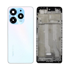Tecno Spark 10 Pro Rear Complete Body Casing Housing Replacement For Spark 10 Pro - White