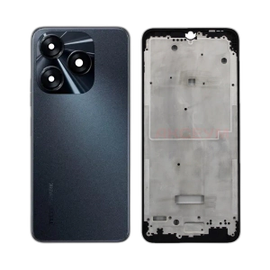 Tecno Spark 10 Rear Complete Body Casing Housing Replacement For Spark 10 - Black
