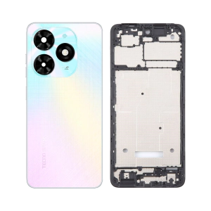 Tecno Spark 20c Rear Complete Body Casing Housing Replacement For Spark 20c - White