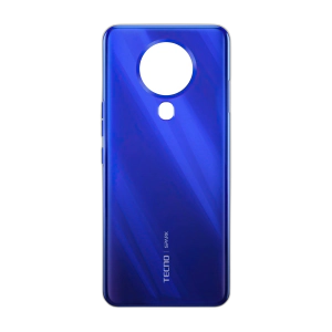 Tecno Spark 6 Rear Back Body Casing Housing Replacement Battery Back Door With Side Buttons For Spark 6 - Blue
