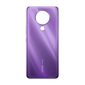 Tecno Spark 6 Rear Back Body Casing Housing Replacement Battery Back Door With Side Buttons For Spark 6 - Purple