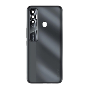 Tecno Spark 7 Pro Rear Back Body Casing Housing Replacement Battery Back Door With Side Buttons And Camera Lens For Spark 7 Pro - Black