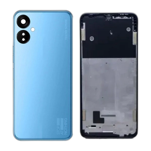 Tecno Spark 9T Rear Complete Body Casing Housing With Camera Lens Replacement For Spark 9T - Blue